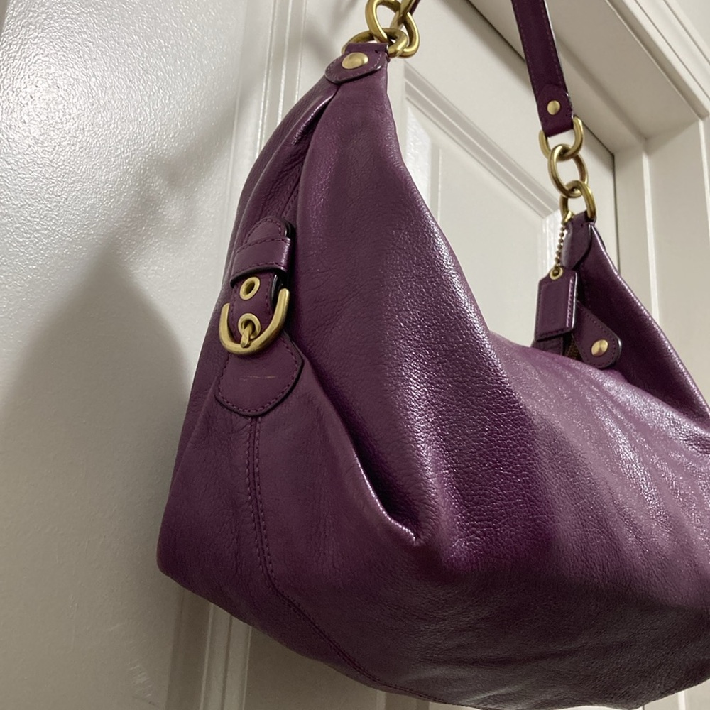 Coach Raspberry Shoulder Bag - Picture 5 of 10
